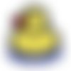 1pc heureux canard jaune cousu brodé à coudre appliques le patch de bricolage art cadeau costume de  sku-41624