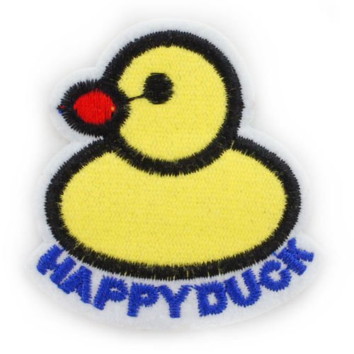1pc heureux canard jaune cousu brodé à coudre appliques le patch de bricolage art cadeau costume de  sku-41624