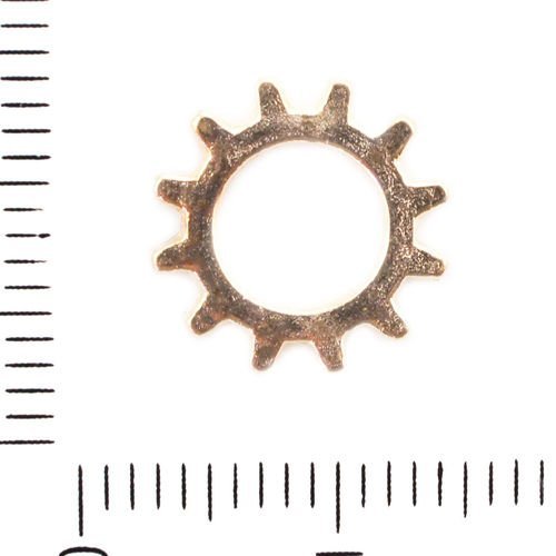 20pcs tons d'or de la rondelle d'engrenages steampunk roue pendentif connecteur pour bracelets tchèq sku-41732