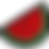 1pc vert melon d'eau rouge en tissu cousu brodé à coudre appliques le patch de bricolage art cadeau  sku-41620