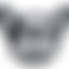 1pc noir chien bouledogue français cousu brodé à coudre appliques le patch de bricolage art cadeau c sku-41626