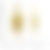 6pcs plaqué de couleur d'or en filigrane de l'hameçon fermoir ovale 22mm x 7mm x 4mm trou 1mm sku-41762