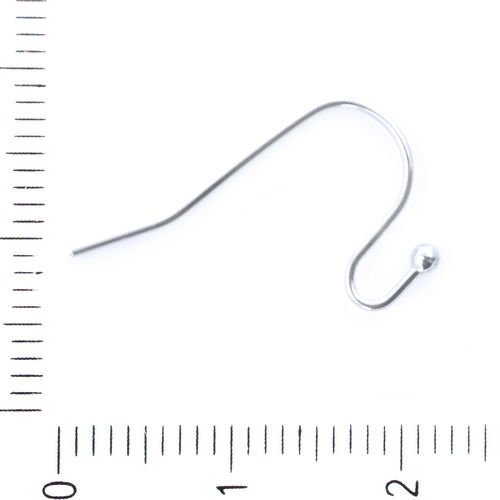10pcs acier inoxydable boucles d'oreilles crochets earwire français de fil tchèque métal conclusions sku-41796