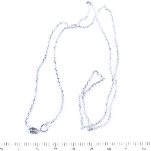 1pc 925 collier en argent sterling ovale de la chaîne tchèque métal conclusions de 1 5 mm 45cm 18" sku-41745