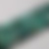 14pcs mat dépoli vert rayé blanc rond agate de pierre naturelle perles de 8mm trou 1mm sku-42360