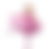 1pc princesse rose ballerine fille de papier d'aluminium danseur de ballet des ballons anniversaire  sku-42502
