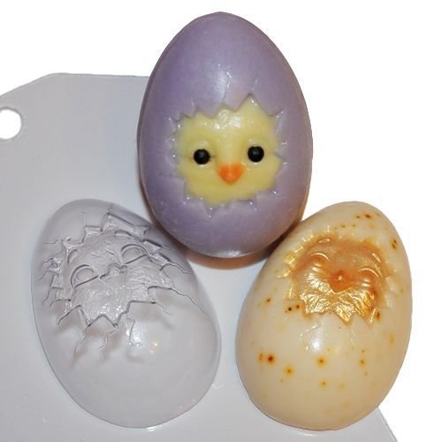 1pc peu de poulet poule aux œufs de pâques oiseau en plastique fabrication de savon moule 66x44x23mm sku-42867