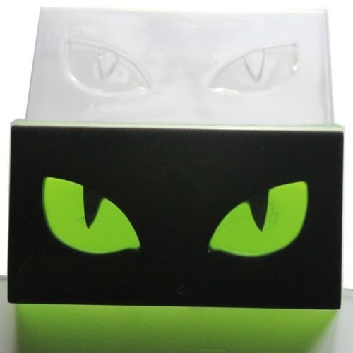 1pc cat puma sauvage yeux rectangle animaux en plastique fabrication de savon moule 88x50x25mm sku-42905