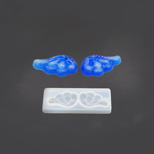 1pc ailes d'ange moule en silicone de réglage du support pour la fabrication de bijoux époxy résine  sku-42208