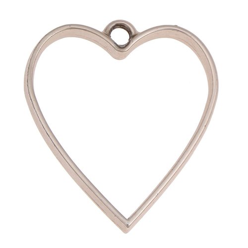 3pcs or rose pour la saint valentin coeur de cadre en métal de réglage du bac à colle uv résine poly sku-42631