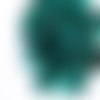 20g de cristal d'émeraude malachite vert argent bordée facettes tube trou carré de verre tchèque per sku-42831