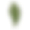 8pcs la lumière verte des feuilles de velours pendentif charme de boucle d'oreille de baisse de la c sku-42371