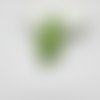 8pcs vert de la feuille de tissu de coton pendentif boucles d'oreilles gouttes composant avec des pa sku-42410