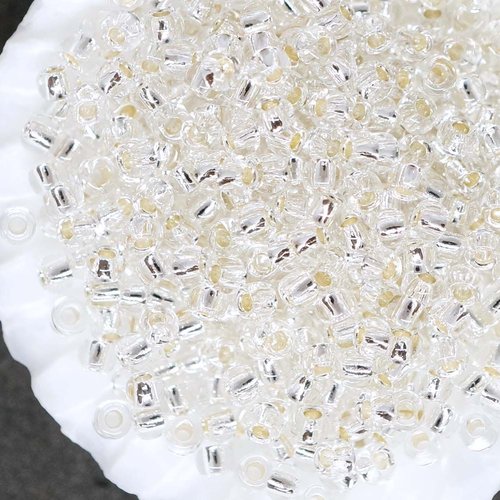 20g de verre rond en cristal doublé d'argent perles japonaises de graines de toho 11/0 tr-11-21 2 2  sku-43147