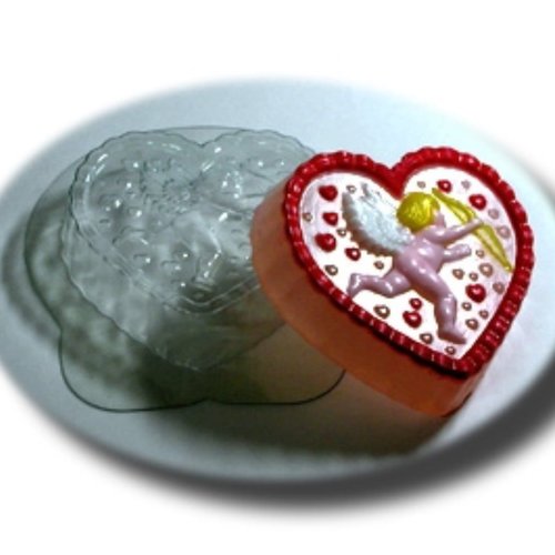 1pc cupidon ange de l'amour du cœur amour valentine en plastique fabrication de savon moule cadeau p sku-43034