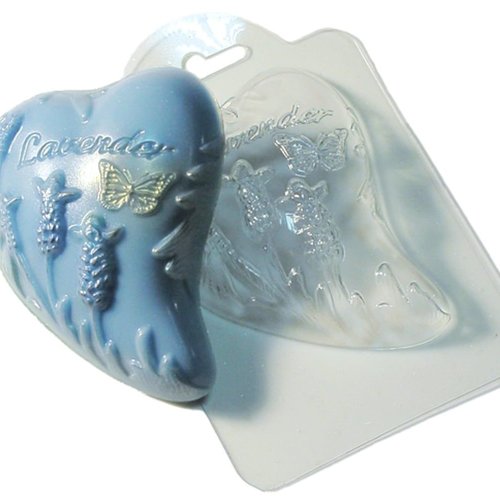 1pc fleur de lavande cœur amour valentine en plastique fabrication de savon moule cadeau pour elle l sku-43039