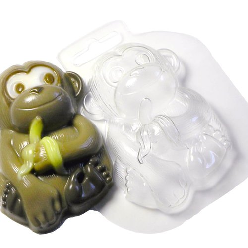 1pc singe banane jungle des animaux en plastique fabrication de savon moule cadeau pour elle lui 90x sku-43070