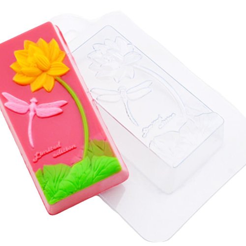 1pc libellules et fleurs les animaux en plastique fabrication de savon moule cadeau pour elle lui 43 sku-43119