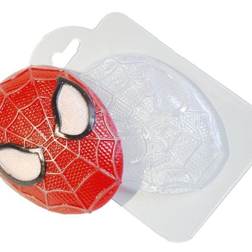 1pc masque de spiderman marvel film plastique la fabrication de savon moule cadeau pour elle lui 91x sku-43051