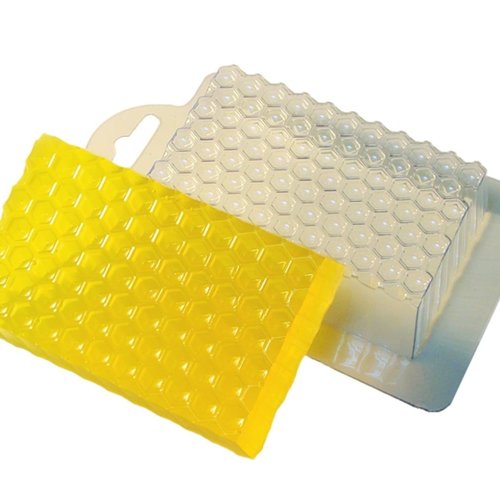 1pc rectangle en nid d'abeille de miel bee nature en plastique fabrication de savon moule cadeau pou sku-43054