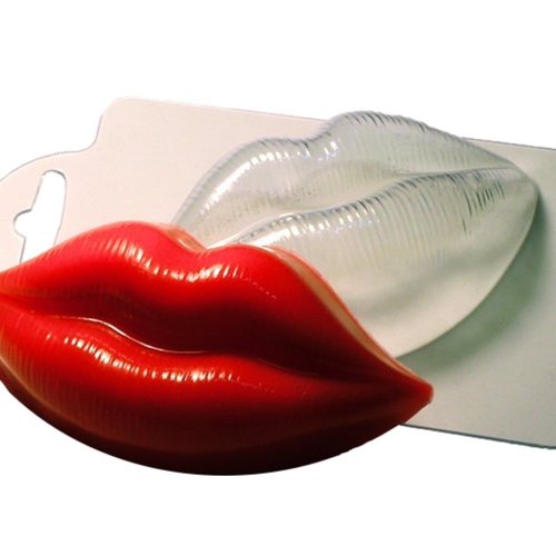 1pc lèvres baiser d'amour de saint-valentin en plastique fabrication de savon moule cadeau pour elle sku-42997
