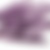 50pcs x 30mm extra longue violet argent bordée enrouler autour du verre tchèque perles de bugle prec sku-43198