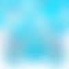 20pcs cristal aigue-marine bleu turquoise clair ab moitié à plat pièce rond de fleurs verre tchèque  sku-43231