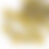 20pcs crystal metallic gold de la moitié à plat pièce rond de fleurs verre tchèque de l'anémone de f sku-43233
