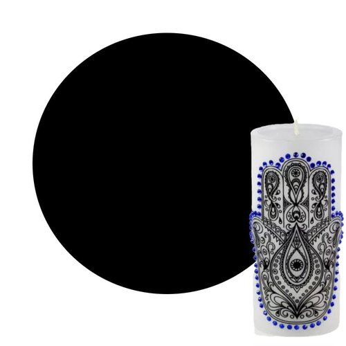 5g noir de puces de couleur de pigment pour la peinture sur bougies à la cire de colorant de bricola sku-43350
