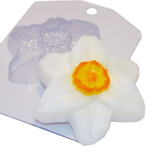 1pc narcisse jonquille fleur en plastique de savon la fabrication du chocolat de gypse moule de qual sku-43576