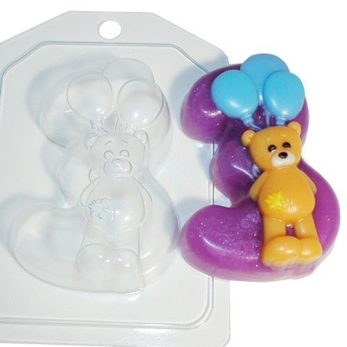 1pc ours en peluche numéro 3 d'anniversaire d'enfants de bébé célébration en plastique de savon la f sku-43593