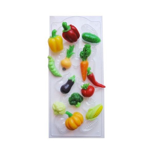 1pc légumes mélange de fruits en plastique de savon la fabrication du chocolat de gypse moule de qua sku-43612