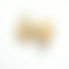 1pc cristal jaune d'or ovale druzy de glace quartz agate de pierre naturelle plaqué focal pendentif  sku-43685
