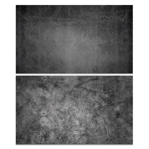 1pc noir marbre pierre vinyle pvc 2 faces photo en arrière-plan de toile de fond produit alimentaire sku-43629
