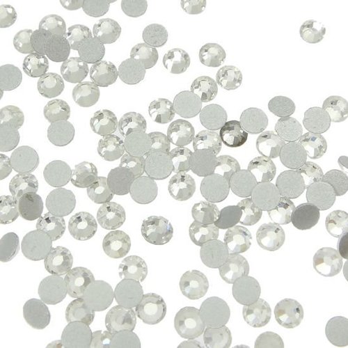 1 5 g 288 pièces cristal argent à facettes cabochon flatback rond en plastique strass 3d nail art dé sku-43795