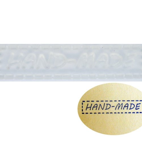 1pc transparent à la main message de la couture en silicone de timbre de savon bougie scrapbooking r sku-43618