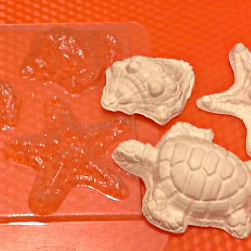1pc mer animaux marins en plastique fabrication de savon de cire chocolat gypse fromage cookies géla sku-43820