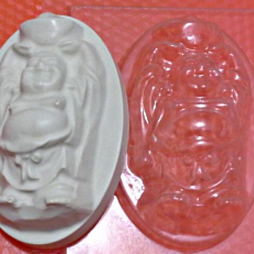 1pc bouddha bouddhiste zen yoga de l'esprit en plastique fabrication de savon de cire chocolat gypse sku-43832