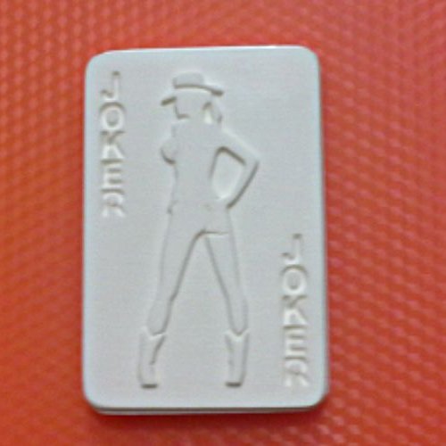 1pc joker fille jouer la carte de jeu en plastique fabrication de savon de cire chocolat gypse froma sku-43842