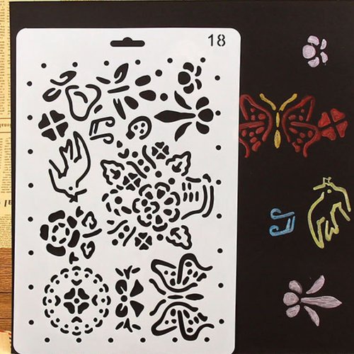1pc oiseau panier de fleurs papillon en plastique de décoration de la maison modèle de la règle de b sku-44124