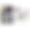 70pcs jeu de fille flamant rose bonbon lunettes de soleil de papier de pvc de bande dessinée autocol sku-44164