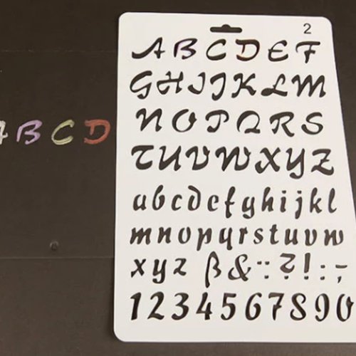 1pc lettres écrites à la main les numéros de message en plastique décoration de la maison modèle de  sku-44109