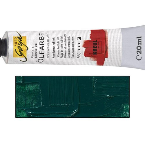 Peinture à l'huile solo goya émeraude verte en tube de 20 ml ck32624 sku-47351