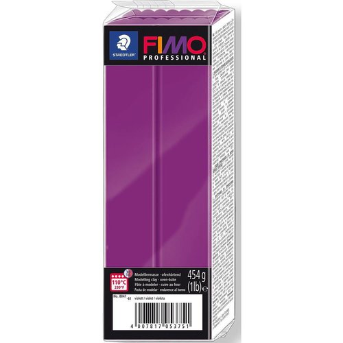 Fimo professional fuchsia 454 g de bloc de 8041-61 sku-45910