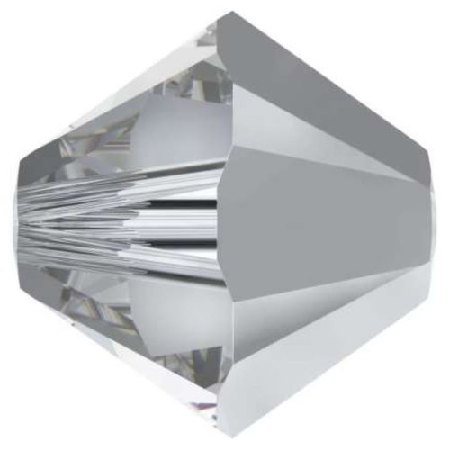 48pcs cristal calvsi 001cavsi xilion bicone verre de cristaux d'argent de la moitié 5328 swarovski p sku-49329