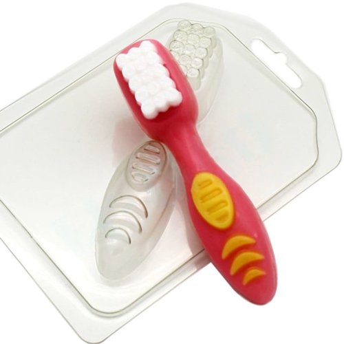 1pc brosse à dents en plastique de savon la fabrication du chocolat de gypse moule de qualité alimen sku-77001