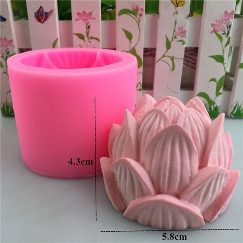 La Fleur De Lotus 3d En Silicone De Chocolat Savon Gateau Fondant Bougie D Argile De Resine Cire Gel Sku Un Grand Marche