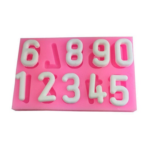 Dessin animé nombres de l'alphabet anniversaire 3d en silicone de chocolat savon gâteau fondant l'ar sku-76096