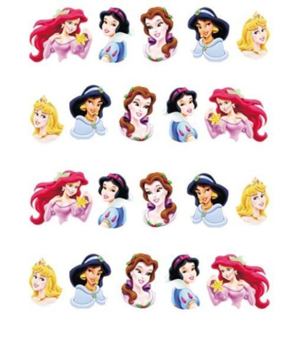 1 Feuille De Disney Princess Partie Des Dessins Animes En 3d Nail Art Auto Adhesif De Transfert De L Sku Un Grand Marche