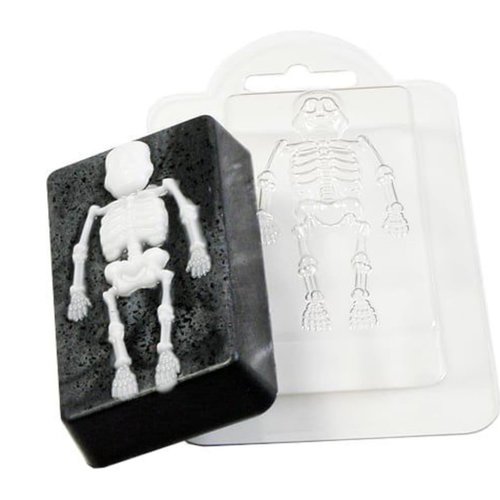 1pc squelette halloween effrayant gothique en plastique de savon la fabrication du chocolat de gypse sku-76505
